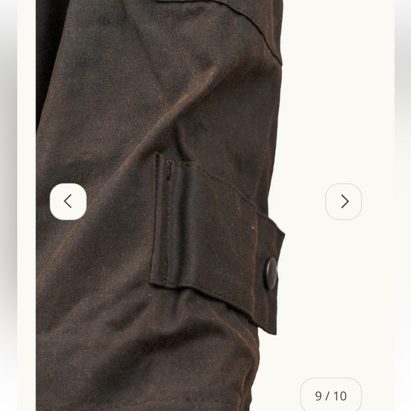 Low Rider Brown Duster Duck Cloth Oil Skin Waxed Cotton Trench Coat - Picture 6 of 16